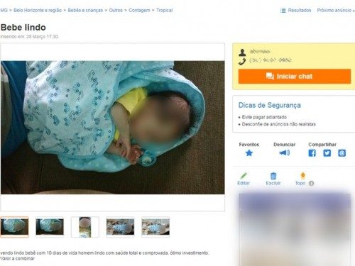 Bebê à venda