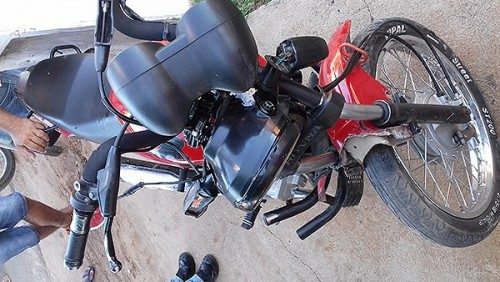 Colisão entre motos