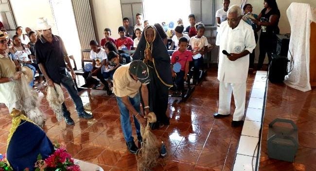 encenação nossa senhora aparecida comunidade Periperi