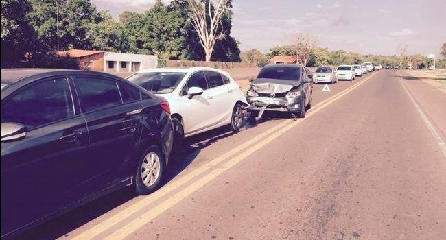 três veículos acidente BR-343 teresina litoral