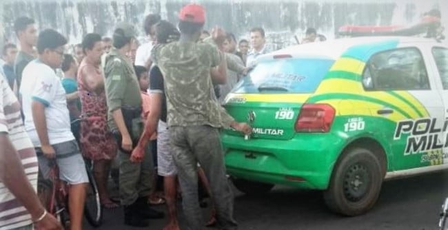 menor agredido tentativa de assalto mulher socorro campo maior