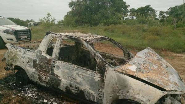 veículo de vereador barão de grajaú incendiado