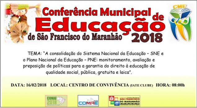 conferência de educação prefeitura são francisco maranhão