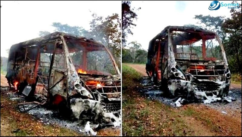 ônibus escolar alunos incêndio fogo juazeiro do piauí