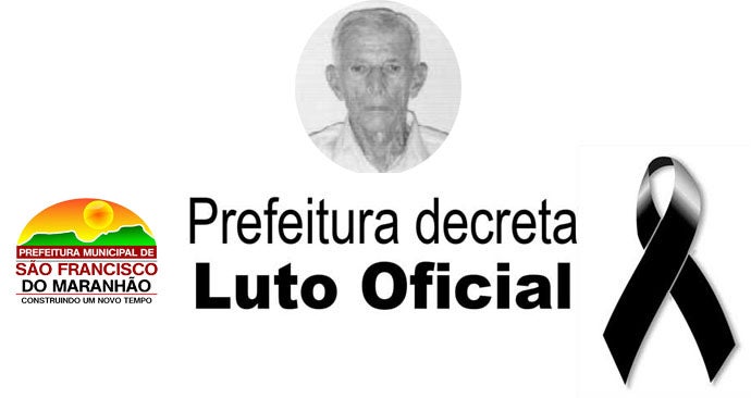 luto oficial ex-vereador paulo nunes são francisco maranhão