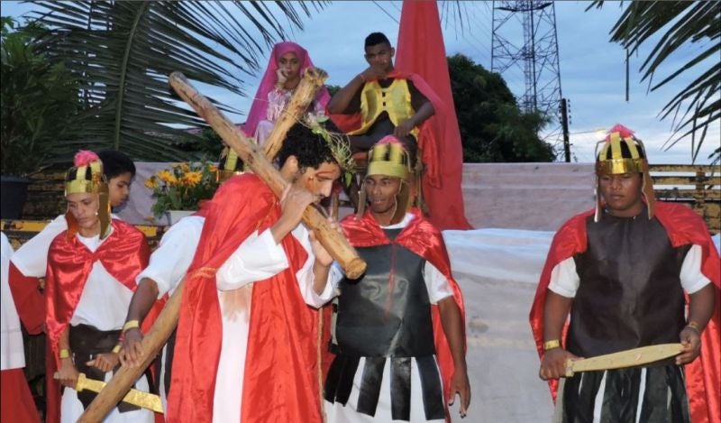 encenação paixão de cristo regeneração pastoral da juventude