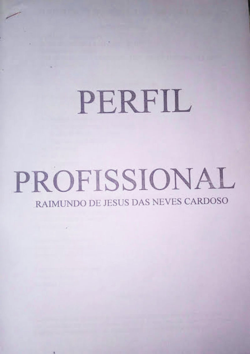 Raimundo de Jesus das Neves Cardoso | Currículo profissional