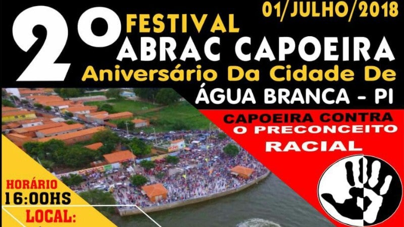 Festival abrac Água Branca capoeira