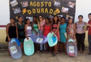 São Francisco do MA distribui kits para gestantes na abertura do Agosto Dourado