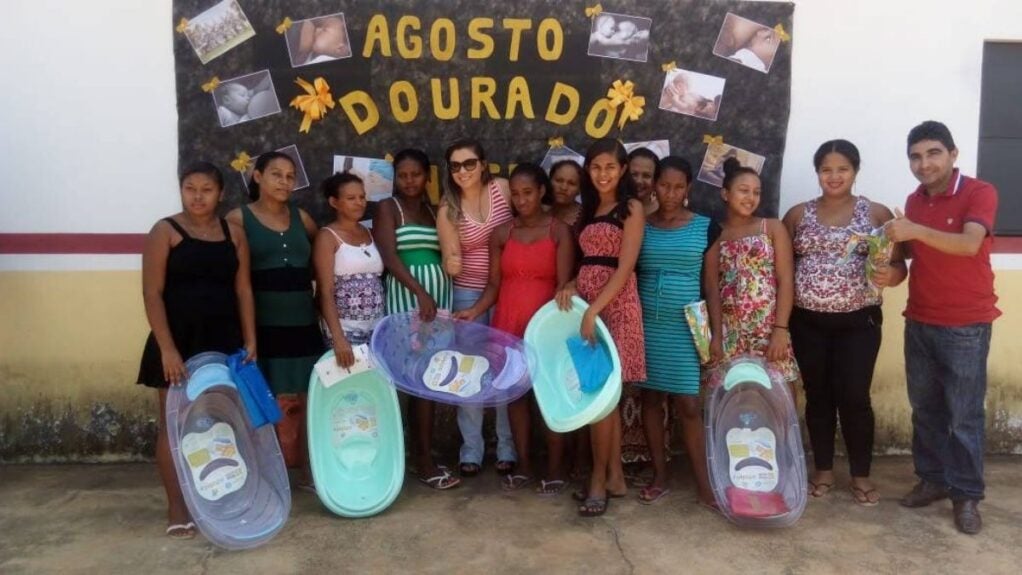 São Francisco do MA distribui kits para gestantes na abertura do Agosto Dourado