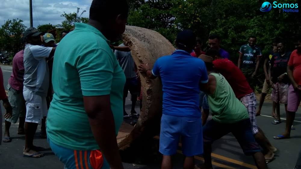 morador caraíbas manifestação