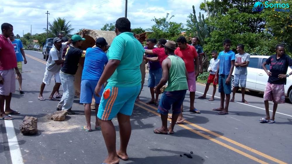 manifestação protesto comunidades moradores caraíbas são francisco maranhão cemar