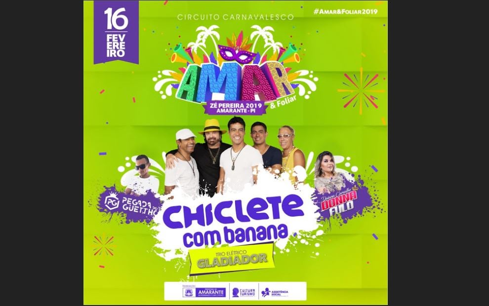 chiclete com banana festa amarante zé pereira