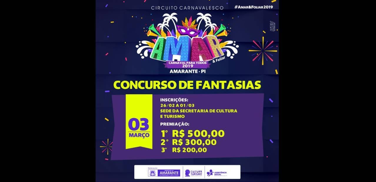 concurso de fantasias amarante