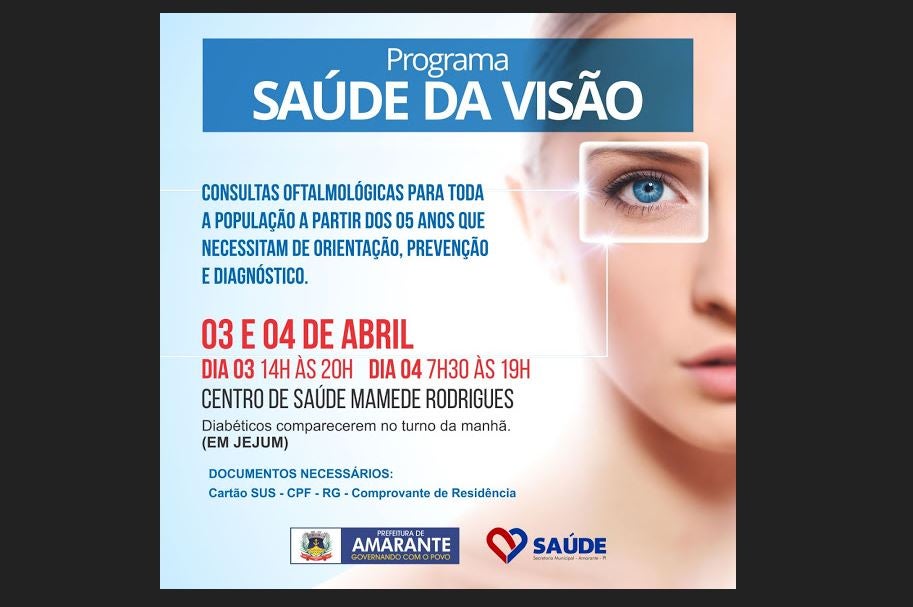 programa saúde da visão amarante