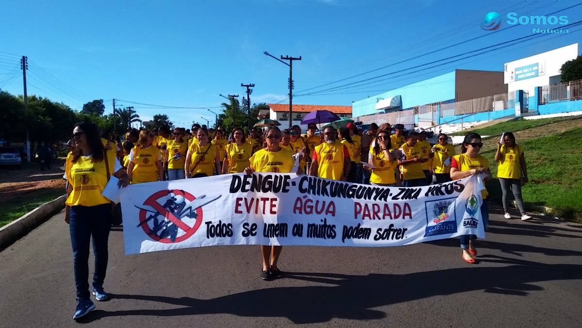 projeto no combate ao Aedes Aegypti caminhada Amarante