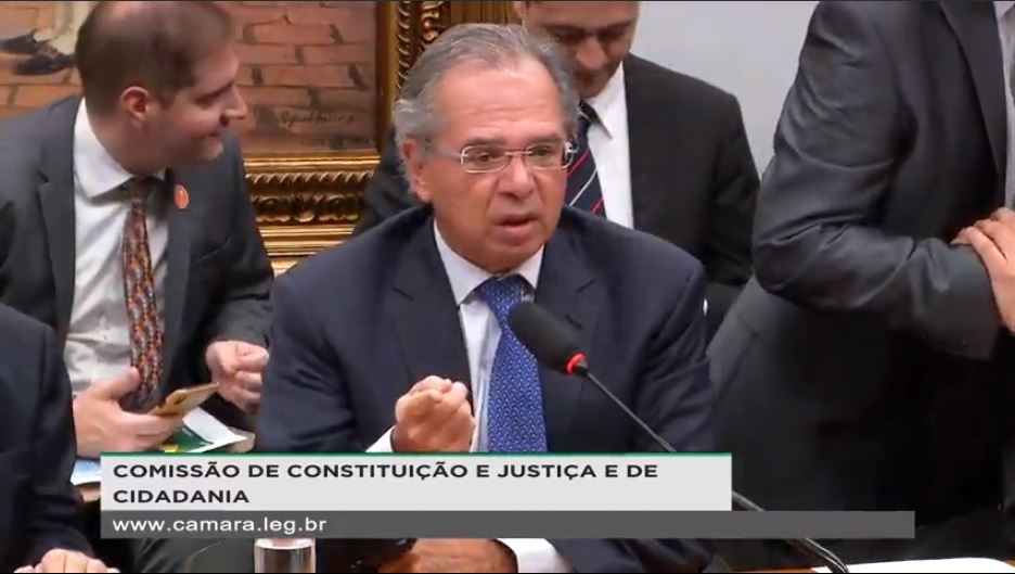 ministro paulo guedes na CCJ Câmara dos Deputados