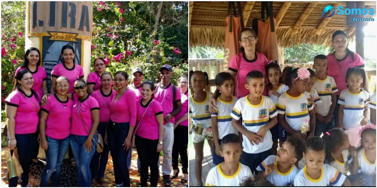 aula de campo dos alunos da escola da comunidade Malhadinha