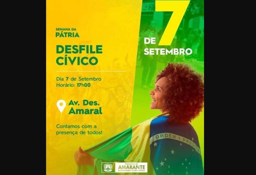 encerramento da semana da pátria em Amarante