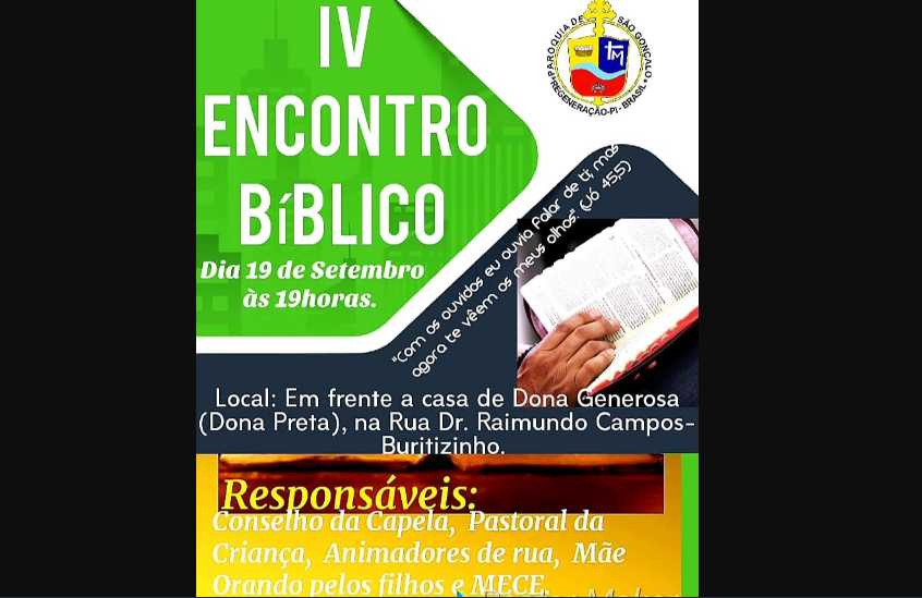 IV Encontro Bíblico regeneração