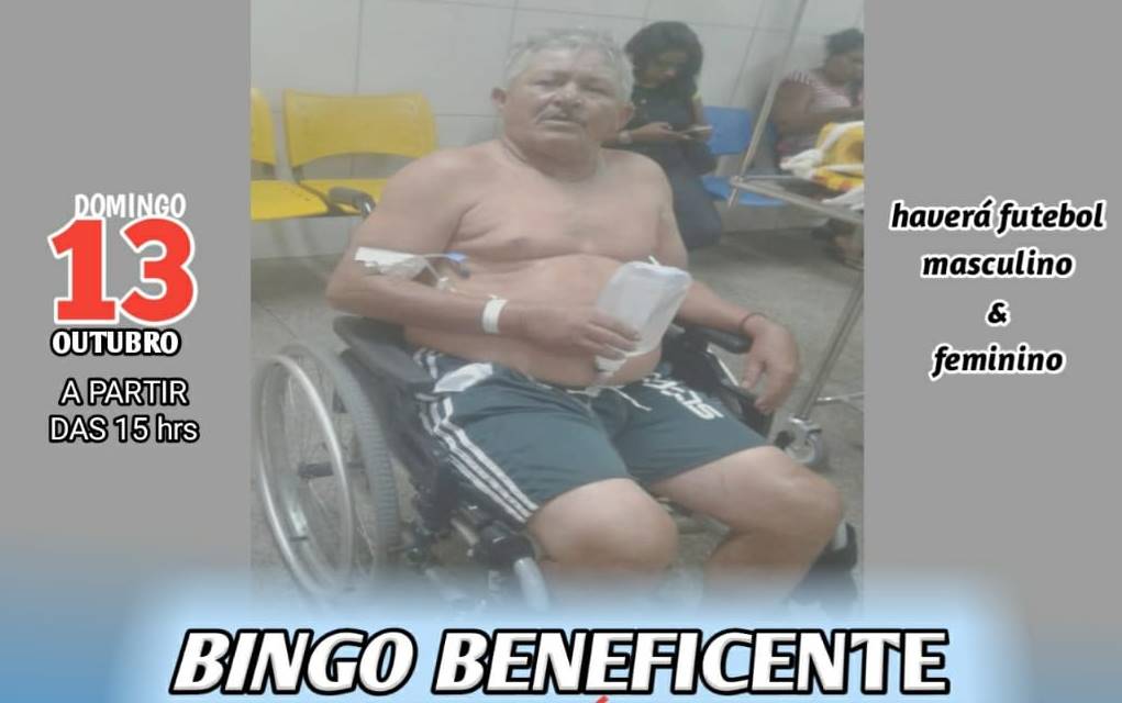 bingo beneficente para Domingos Ferro Amarante