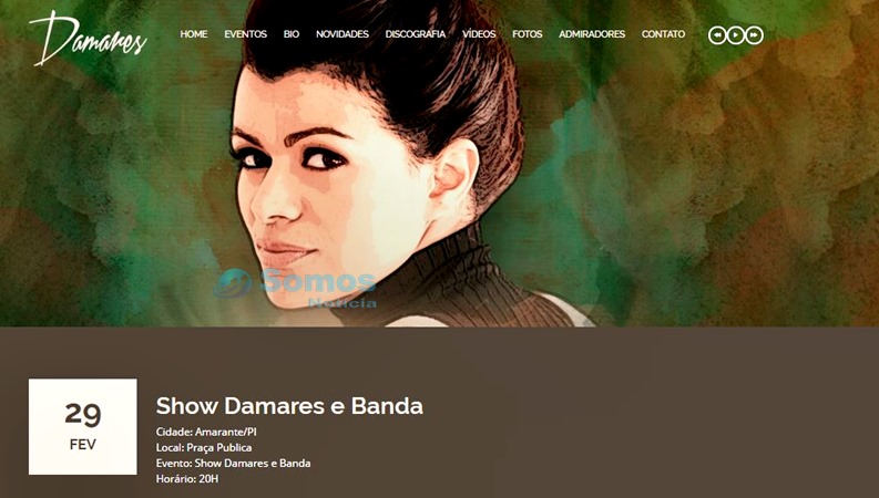 cantora damares em amarante