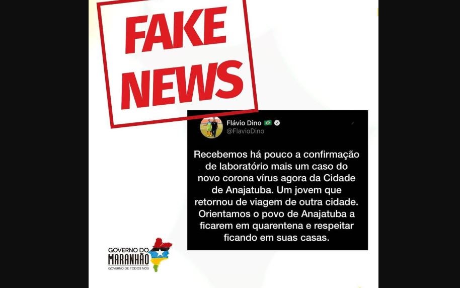 fake new no maranhão flávio dino