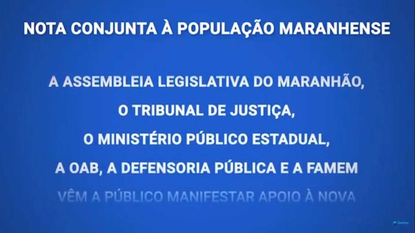 nota conjunta maranhão