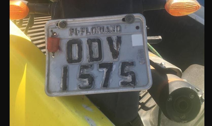 Moto roubada com placa de Floriano Amarante