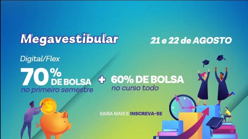 MEGAVESTIBULAR ESTÁCIO, dias 21 e 22 de agosto