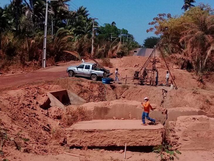 Defesa Civil constrói ponte na zona rural de Nazária