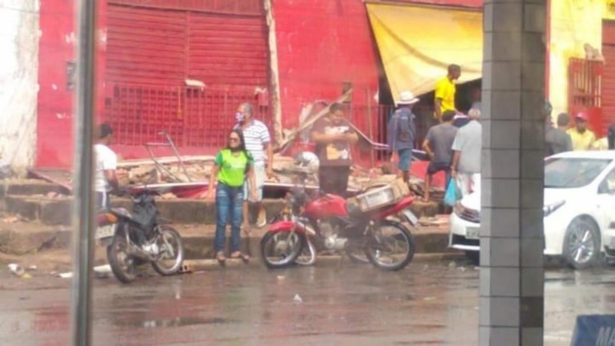 Marquise desaba em São Luís do Maranhão; uma pessoa morre e outra fica ferida