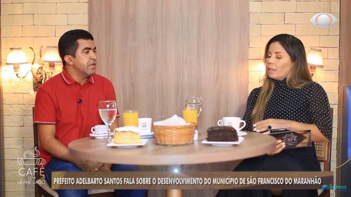 Prefeito Adelbarto Santos concede entrevista à TV Band e destaca o desenvolvimento de São Francisco do MA