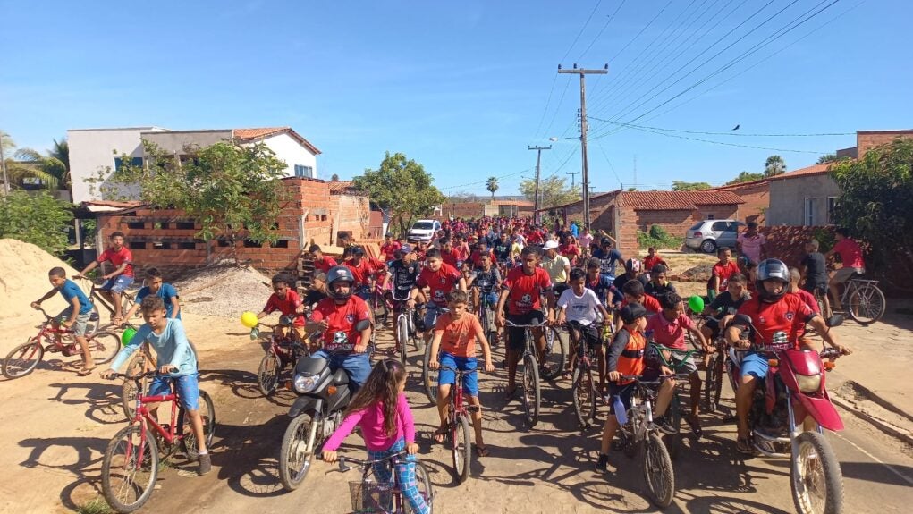 passeio ciclístico semeando futuro