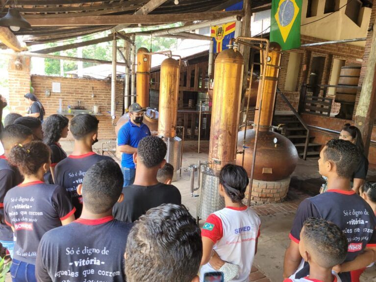 Alunos da escola Mãe Júlia, na Tapera, visitam pontos turísticos de Amarante