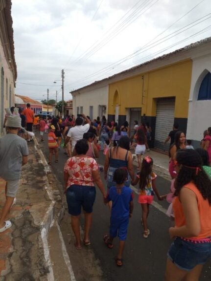 Em Amarante, pequenos foliões fazem a animação no Carnaval do Grupo Pitágoras
