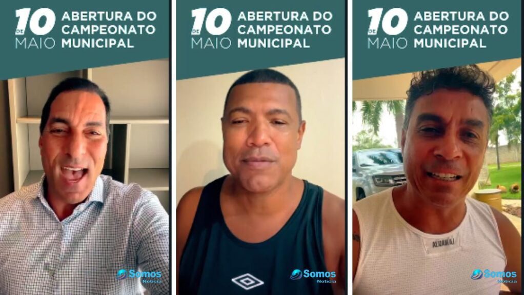 Os craques do futebol brasileiro, Edmundo, Alex Dias, Júnior Baiano e Júnior Maranhão, gravaram um vídeo para a organização do evento convidando a todos para a abertura do campeonato municipal