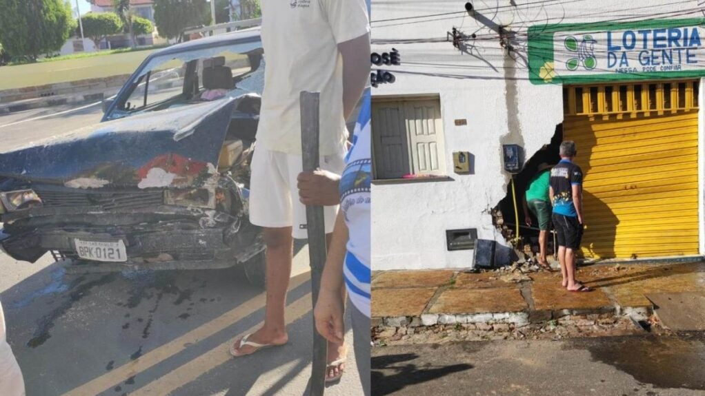 Condutor colide após passar mal e perder controle de automóvel em Buriti dos Montes