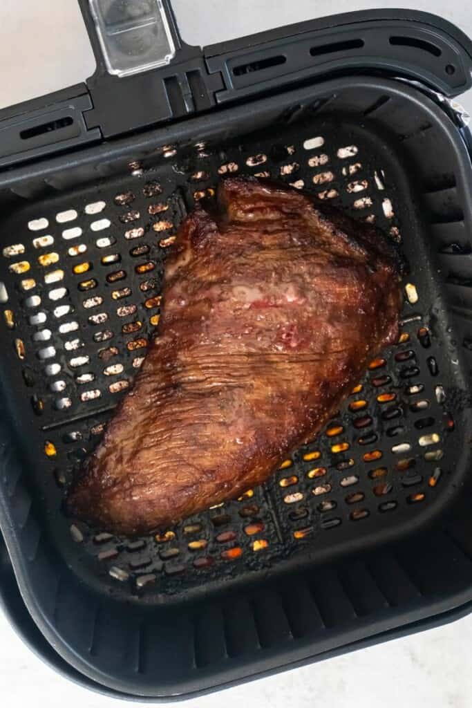 tri tip frito ao ar cozido