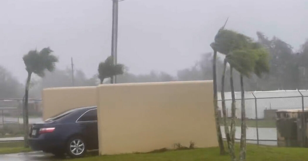 Tufão Mawar açoita Guam com ventos fortes, nocauteando a energia
