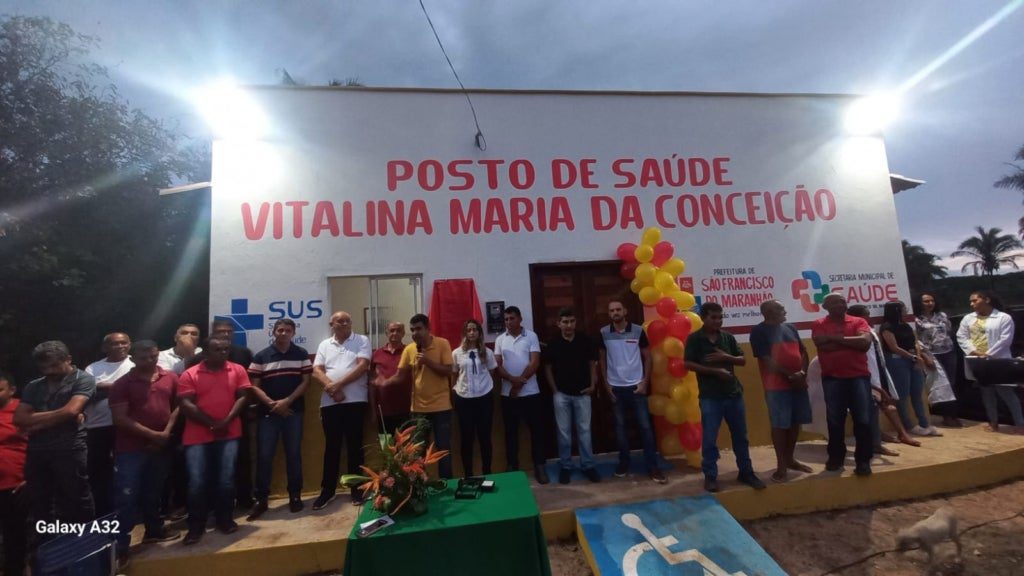 Adelbarto Santos inaugura Posto de Saúde na Boa Esperança durante comemoração dos 99 anos de São Francisco do MA