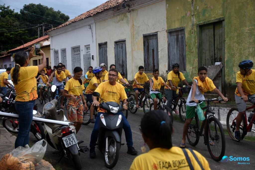 Terceira Pedalada Faça Bonito, em Amarante: contra o abuso e à exploração sexual de Criança e Adolescente