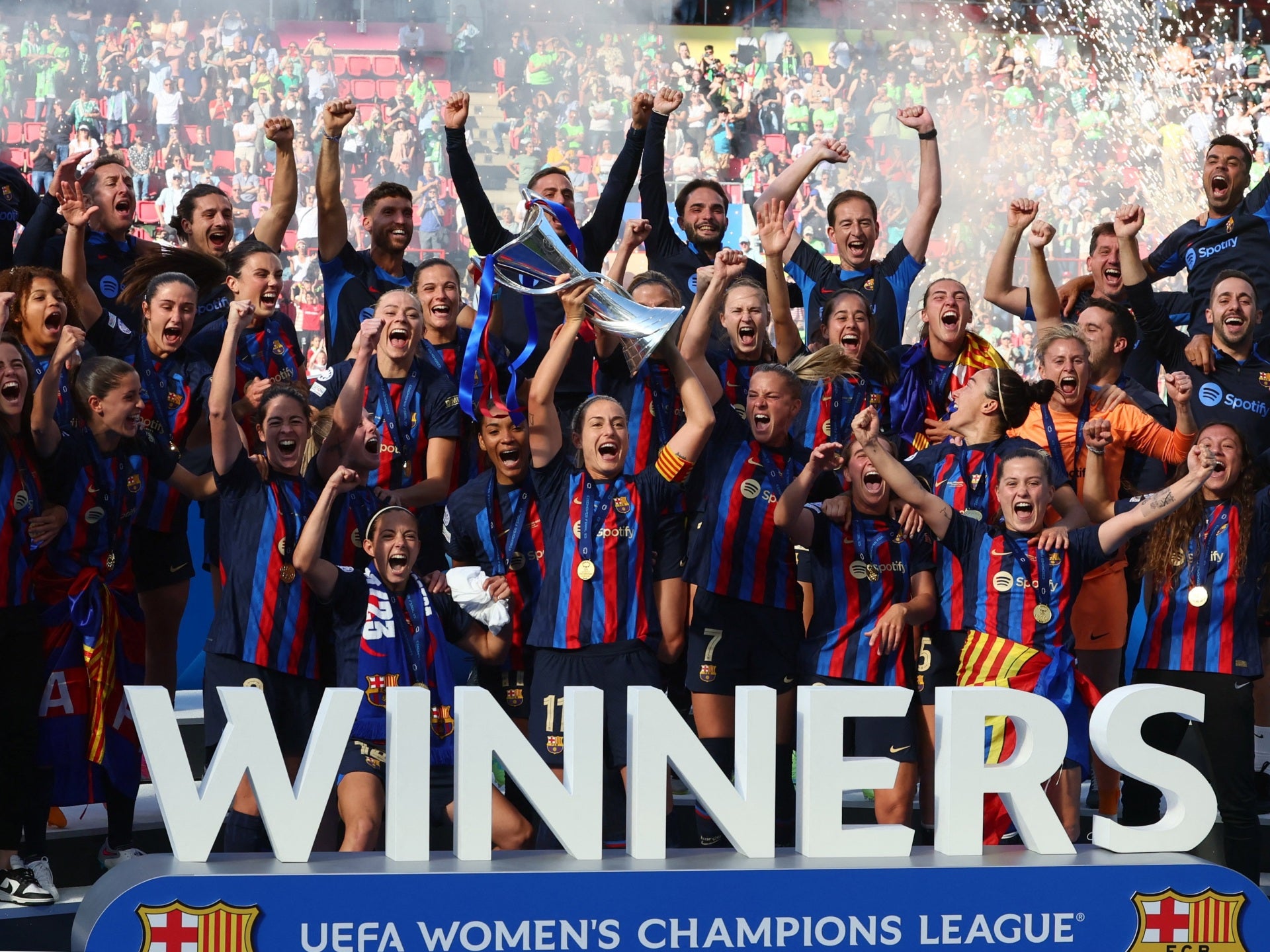 Barcelona vence Liga dos Campeões Feminina com reviravolta impressionante