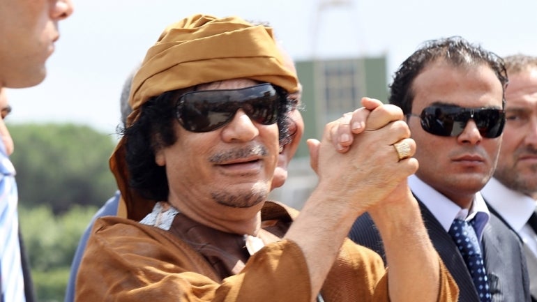 Visita oficial do líder líbio Muammar Gaddafi a Roma