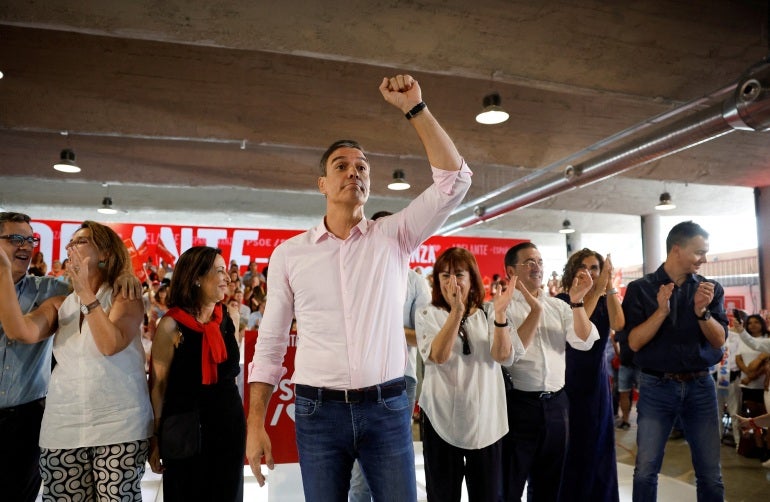 O líder socialista espanhol Pedro Sanchez