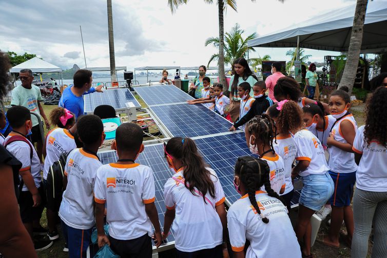 Rio de Janeiro (RJ) -  Desafio Solar Brasil, competição de barcos movido a energia sola.
Foto: Paulo Chaffim/Divulgação
