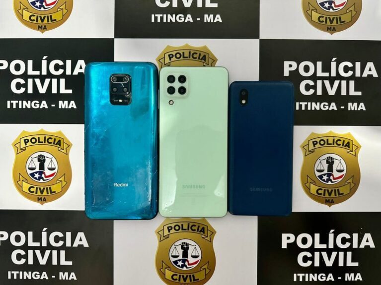 QUATRO CELULARES ROUBADOS EM ITINGA DO MARANHÃO SÃO RECUPERADOS PELA POLÍCIA CIVIL