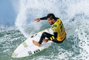 Surfe: Filipinho é tricampeão na África do Sul e carimba vaga em Paris