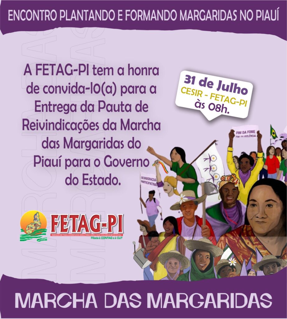 Rafael Fonteles recebe pauta de reivindicações da Marcha das Margaridas do Piauí na segunda