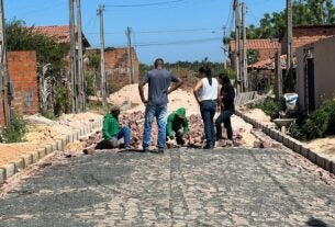 Obra de calçamento do Dilma Rousseff avança na zona norte